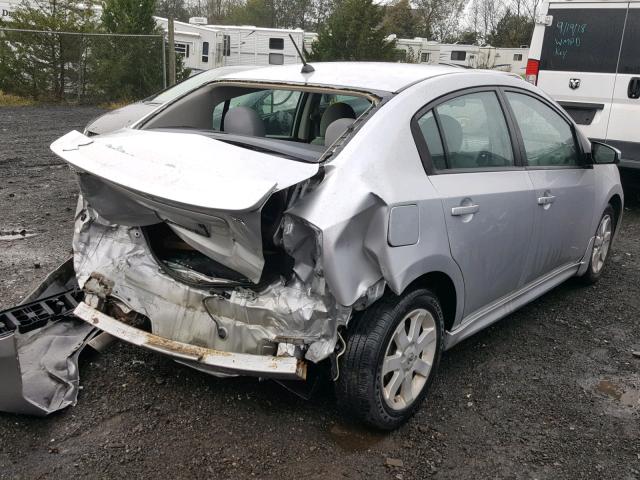 3N1AB6AP7AL624902 - 2010 NISSAN SENTRA 2.0 SILVER photo 4