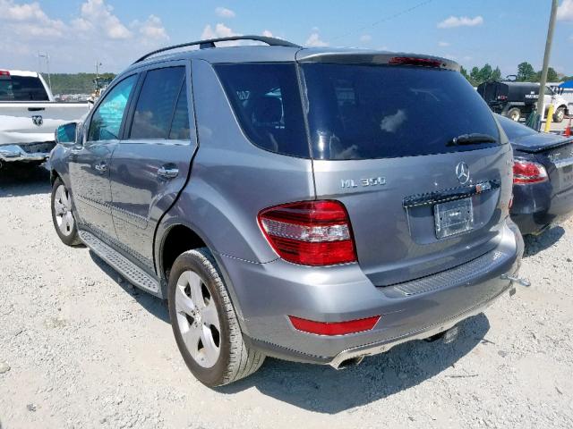 4JGBB2FB2BA726488 - 2011 MERCEDES-BENZ ML 350 BLU SILVER photo 3