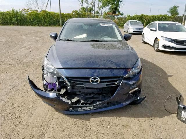 3MZBM1L76EM122035 - 2014 MAZDA 3 TOURING BLUE photo 9