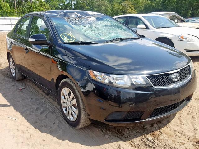 KNAFU4A25A5817990 - 2010 KIA FORTE EX BLACK photo 1