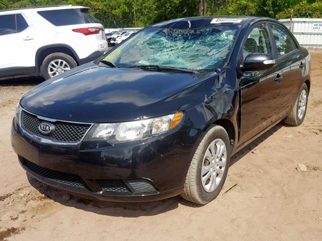 KNAFU4A25A5817990 - 2010 KIA FORTE EX BLACK photo 2