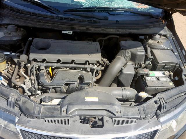 KNAFU4A25A5817990 - 2010 KIA FORTE EX BLACK photo 7