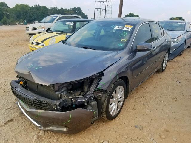 1HGCR3F87FA017108 - 2015 HONDA ACCORD EXL GRAY photo 2