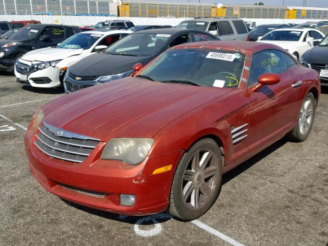 1C3AN69L74X012105 - 2004 CHRYSLER CROSSFIRE RED photo 2