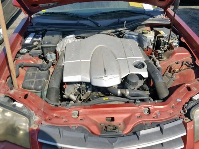 1C3AN69L74X012105 - 2004 CHRYSLER CROSSFIRE RED photo 7