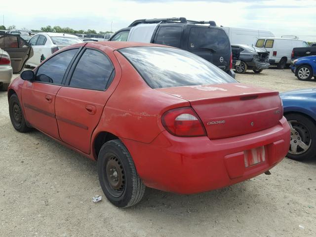 1B3ES26C55D126918 - 2005 DODGE NEON BASE RED photo 3