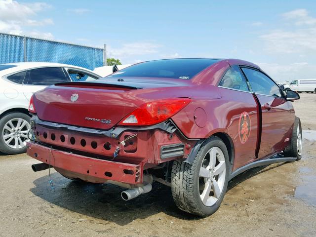 1G2ZH361384156978 - 2008 PONTIAC G6 GT BURGUNDY photo 4