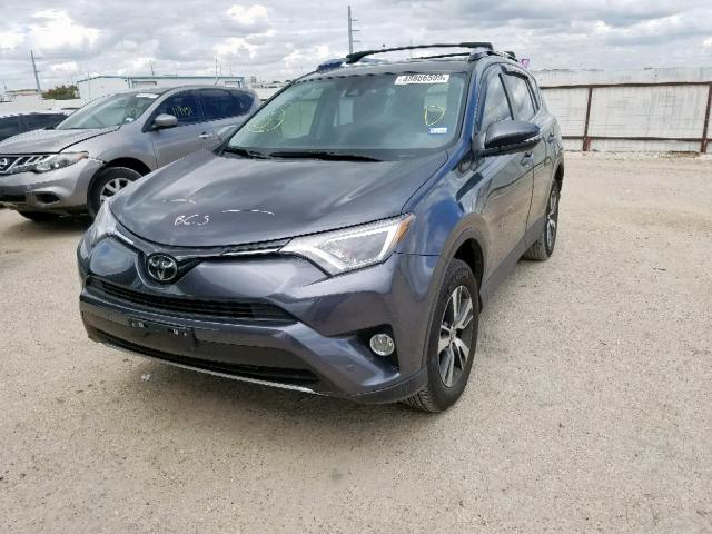 JTMWFREV0JD115189 - 2018 TOYOTA RAV4 ADVEN GRAY photo 2