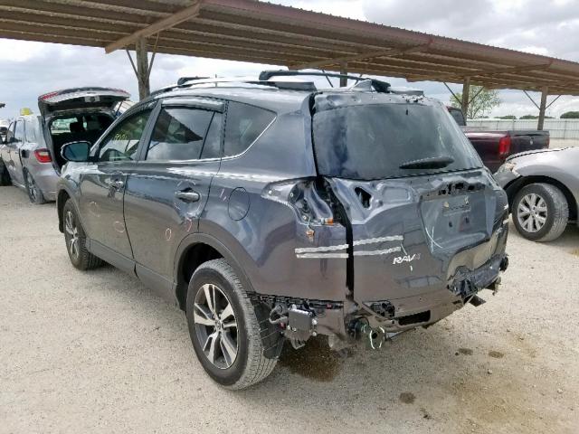 JTMWFREV0JD115189 - 2018 TOYOTA RAV4 ADVEN GRAY photo 3