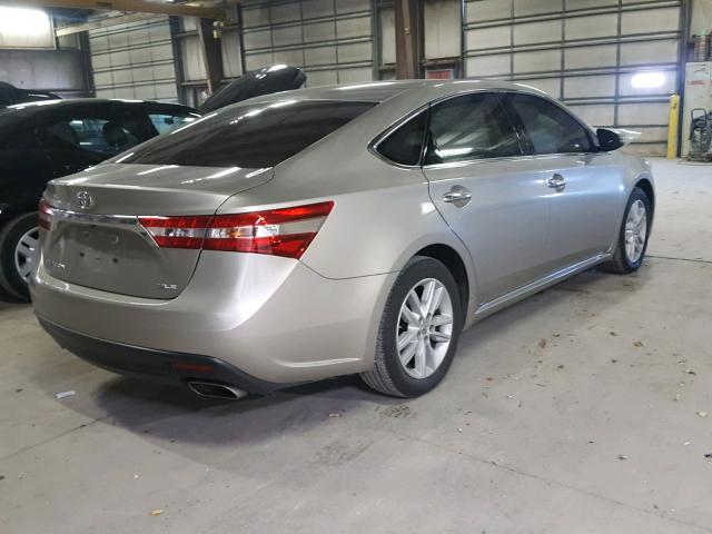4T1BK1EB1DU006077 - 2013 TOYOTA AVALON BAS 金色 照片 4