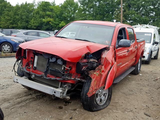 5TELU42N97Z429830 - 2007 TOYOTA TACOMA DOU RED photo 2