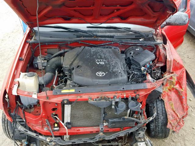 5TELU42N97Z429830 - 2007 TOYOTA TACOMA DOU RED photo 7