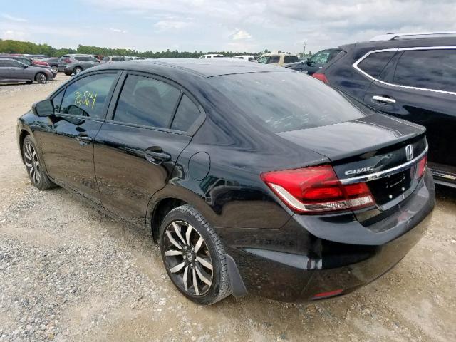 19XFB2F90FE003907 - 2015 HONDA CIVIC EXL BLACK photo 3