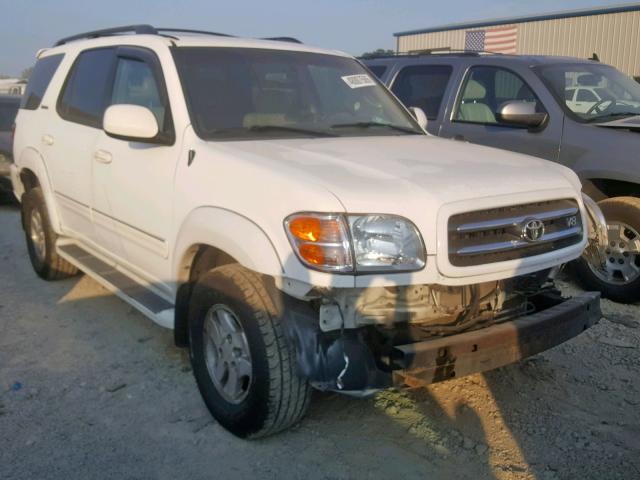 5TDBT48A12S103514 - 2002 TOYOTA SEQUOIA LI WHITE photo 1