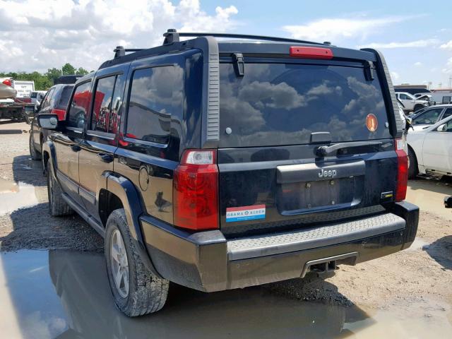 1J8HH48P97C679272 - 2007 JEEP COMMANDER BLACK photo 3