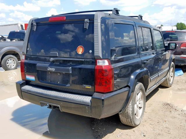 1J8HH48P97C679272 - 2007 JEEP COMMANDER BLACK photo 4