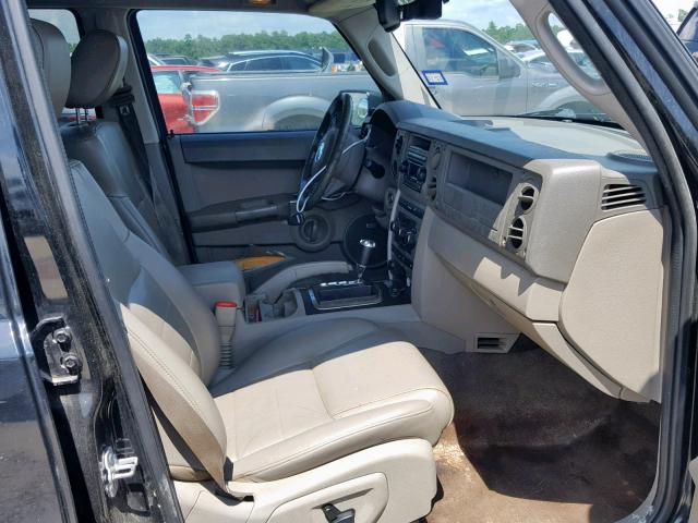1J8HH48P97C679272 - 2007 JEEP COMMANDER BLACK photo 5