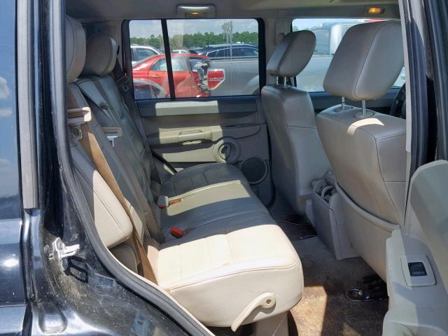 1J8HH48P97C679272 - 2007 JEEP COMMANDER BLACK photo 6