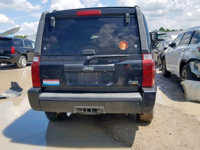 1J8HH48P97C679272 - 2007 JEEP COMMANDER BLACK photo 9