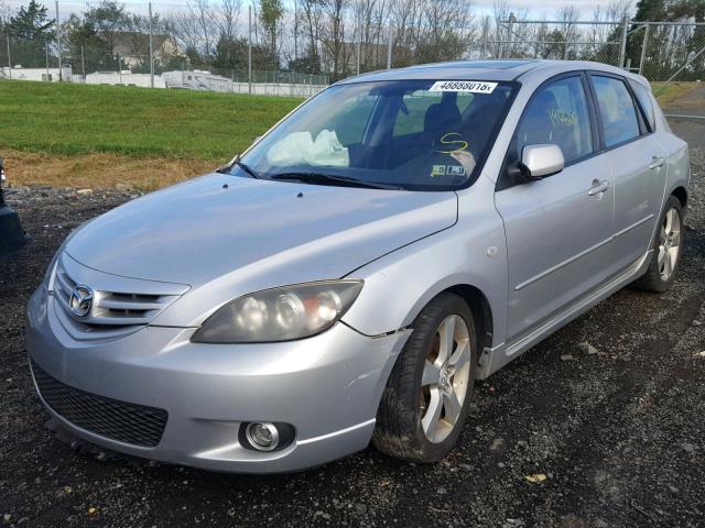 JM1BK343X51295148 - 2005 MAZDA 3 HATCHBAC SILVER photo 2