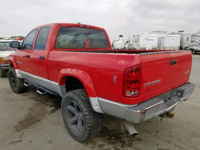 1D3HU18D43J596255 - 2003 DODGE RAM 1500 S RED photo 3