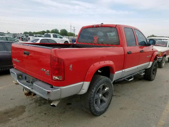 1D3HU18D43J596255 - 2003 DODGE RAM 1500 S RED photo 4