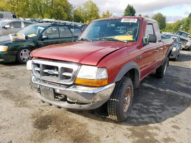1FTZR15X3XPA87564 - 1999 FORD RANGER SUP RED photo 2