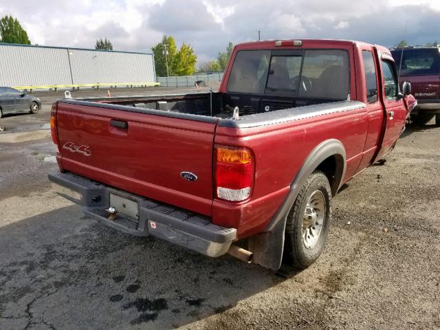 1FTZR15X3XPA87564 - 1999 FORD RANGER SUP RED photo 4