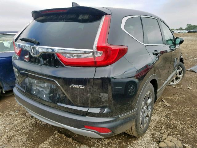 5J6RW2H86JL004995 - 2018 HONDA CR-V EXL BLACK photo 4