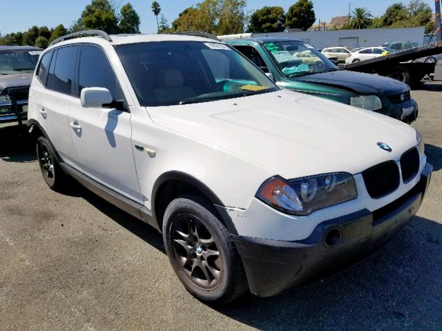 WBXPA734X4WB25292 - 2004 BMW X3 2.5I WHITE photo 1