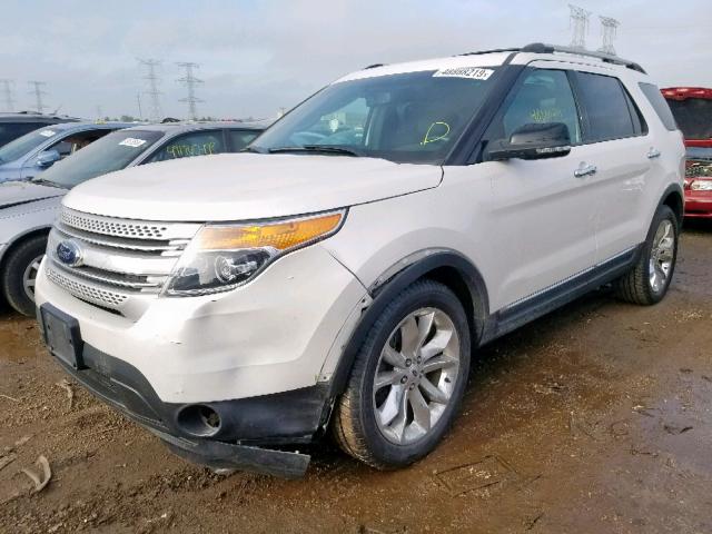 1FM5K8D88FGB16590 - 2015 FORD EXPLORER X WHITE photo 2