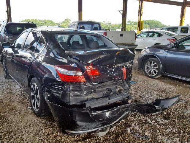 1HGCR2F87HA097829 - 2017 HONDA ACCORD EXL BLACK photo 3