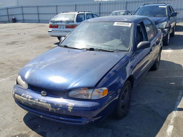 1Y1SK5484WZ404368 - 1998 CHEVROLET GEO PRIZM 蓝色 照片 2