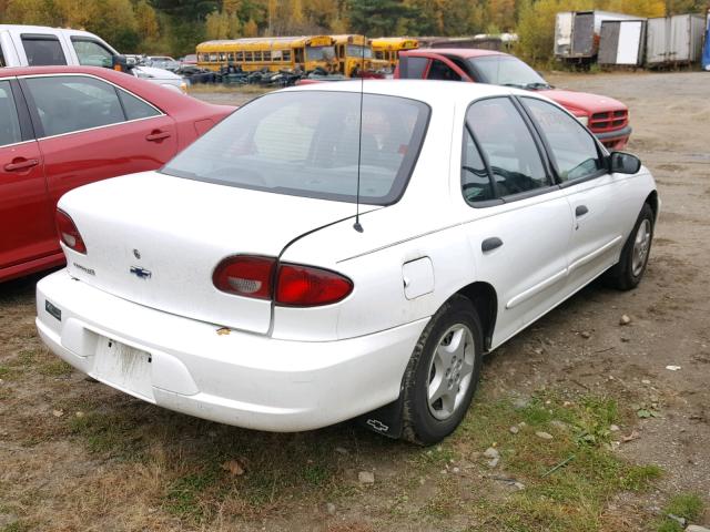 1G1JC524317274108 - 2001 CHEVROLET CAVALIER B WHITE photo 4