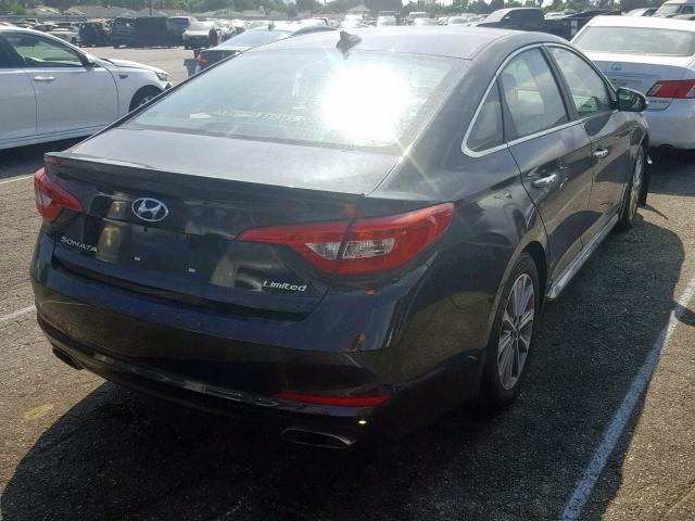 5NPE34AFXHH527243 - 2017 HYUNDAI SONATA SPO BLACK photo 4