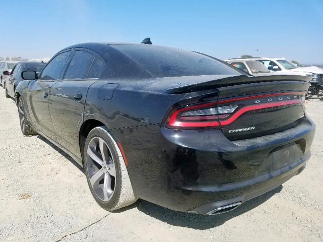 2C3CDXHG2HH563767 - 2017 DODGE CHARGER SX BLACK photo 3