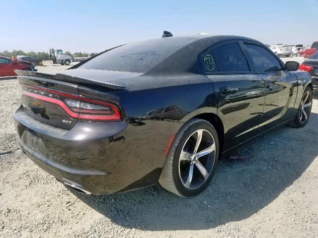 2C3CDXHG2HH563767 - 2017 DODGE CHARGER SX BLACK photo 4