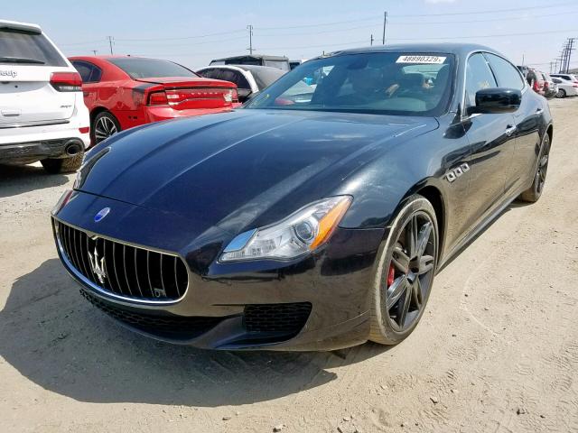 ZAM56PPA8E1086246 - 2014 MASERATI QUATTROPOR BLACK photo 2