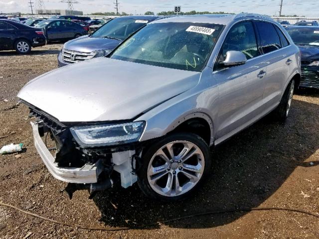 WA1GFCFS1FR000286 - 2015 AUDI Q3 PRESTIG SILVER photo 2