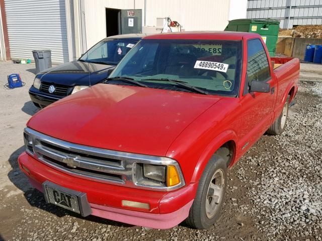 1GCCS1448R8195760 - 1994 CHEVROLET S TRUCK S1 RED photo 2