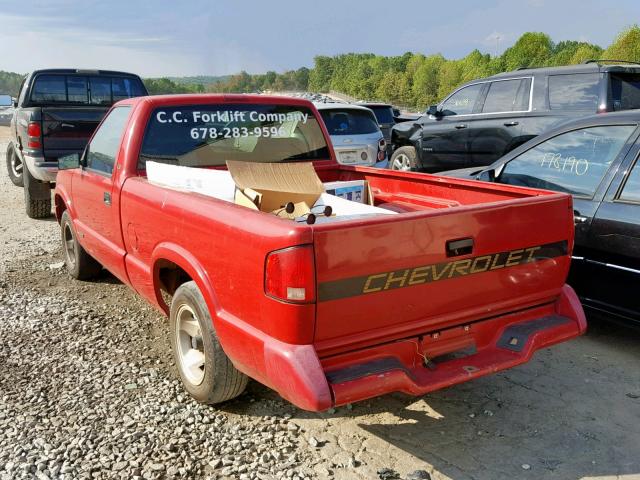 1GCCS1448R8195760 - 1994 CHEVROLET S TRUCK S1 RED photo 3