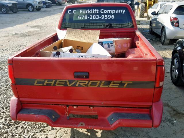 1GCCS1448R8195760 - 1994 CHEVROLET S TRUCK S1 RED photo 6