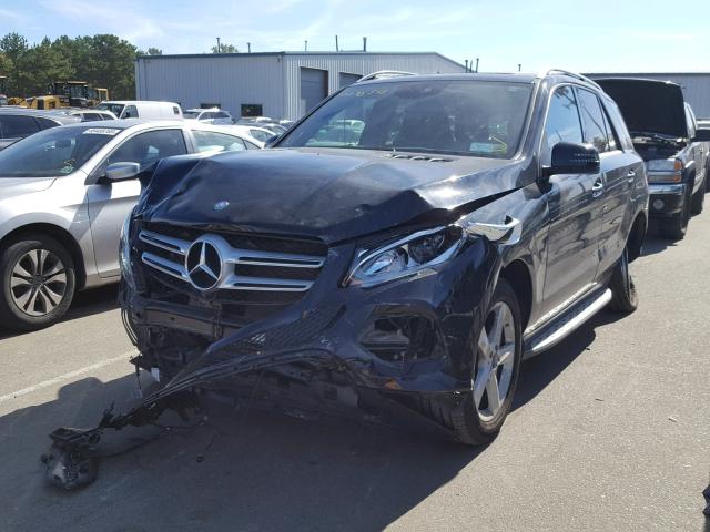 4JGDA5HB2HA827503 - 2017 MERCEDES-BENZ GLE 350 4M BLACK photo 2