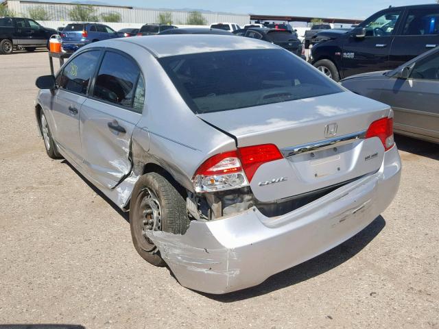 2HGFA1F38AH310538 - 2010 HONDA CIVIC VP SILVER photo 3