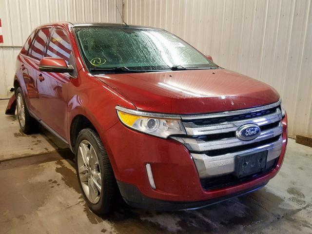 2FMDK4KC1DBC05711 - 2013 FORD EDGE LIMIT RED photo 1