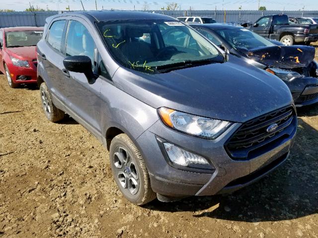 MAJ6P1SL0JC237161 - 2018 FORD ECOSPORT S GRAY photo 1