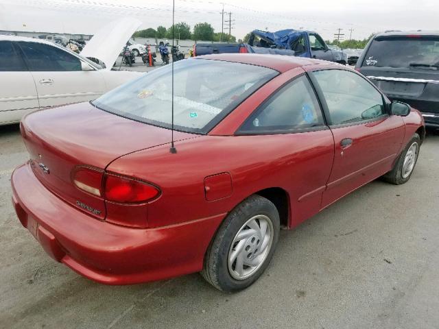 1G1JC1245V7209355 - 1997 CHEVROLET CAVALIER B RED photo 4