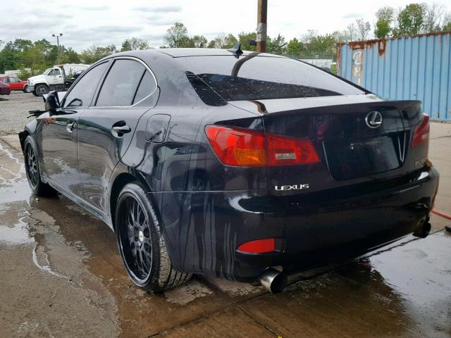 JTHBE262272010962 - 2007 LEXUS IS 350 BLACK photo 3