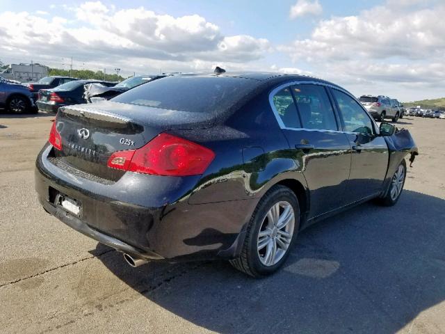 JN1DV6AR0BM653767 - 2011 INFINITI G25 BLACK photo 4