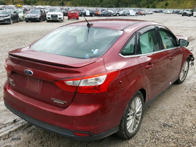 1FADP3J23EL241061 - 2014 FORD FOCUS TITA RED photo 4